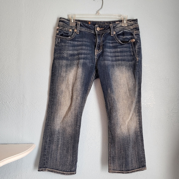 Miss Me Jeans mid-rise crop distressed sequence A25 - Picture 2 of 12